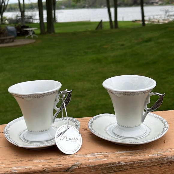 D’Lusso Designs heart shaped espresso set - Picture 3 of 6